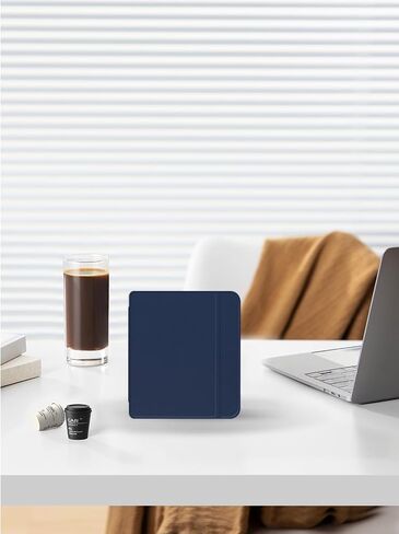 حالة لـ Kobo Libra Color/Kobo libra 2 eBook 2024 ، Wuniak Design for Libra Color/ebook 2024 ، pc hard and premium pu lightweight slim ، pink in Saudi Arabia