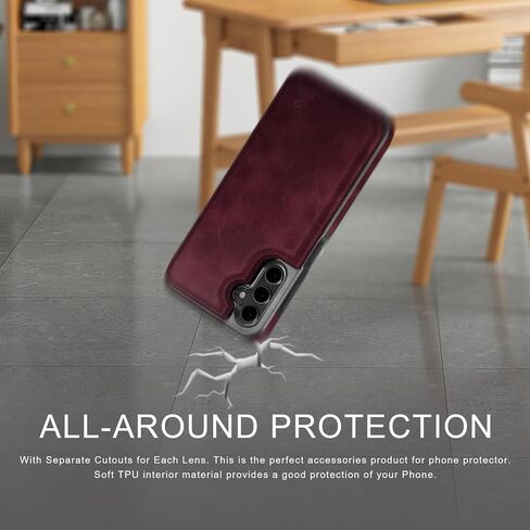 DJDuck مصمم ل Samsung Galaxy S24 Plus Wallet مع حامل البطاقة ، [غطاء المشبك المغناطيسي] in Kuwait
