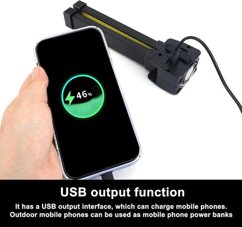 Gym Lamp for Posing, Portable Magnetic LED Bodybuilding Lamp 180 Degree Folding Work Magnet Light Flashlight with Hang Hook 7-Level Dimming and 4 Light Modes for Fitness in Saudi Arabia