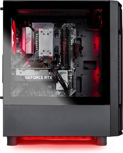 Skytech Shadow Gaming PC سطح مكتب ، Ryzen 7 5700 3.7 GHz (4.6 جيجا هرتز Turbo) ، NVIDIA RTX 5060 8GB ، 1TB NVME SSD ، 32GB DDR4 RAM 3200 ، 650W GOLD GOLD ، WI-FI ، WIN 11 in Kuwait