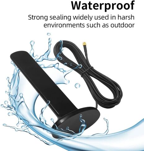 High Gain 4G 5G Antenna Omni Full Band 600-6000MHz Outdoor Waterproof Aerial Long Range with Magnetic Base SMA Male for WiFi Router Hotspot Wireless Network Card Security IP Camera… in Saudi Arabia