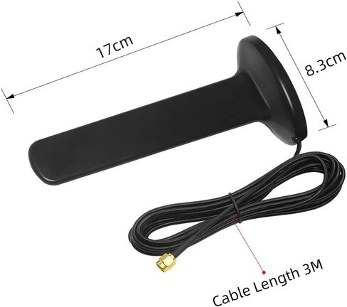 High Gain 4G 5G Antenna Omni Full Band 600-6000MHz Outdoor Waterproof Aerial Long Range with Magnetic Base SMA Male for WiFi Router Hotspot Wireless Network Card Security IP Camera… in Saudi Arabia
