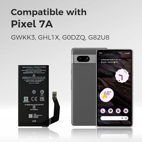 New GP5JE Battery Compatible with Pixel 7A, with Instruction & DIY Toolkit in Kuwait