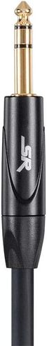 monoprice xlr ذكر إلى 1/4inch trs الذكور كابل - 6 أقدام | 16AWG ، Gold Plated - Stage Right Series Black in Saudi Arabia