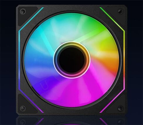 TJ Prism 120mm GEN4 Pro ARGB case Fan,Infinity Mirror RGB Light Effect 5V 3PIN Motherboard Light Sync 1000~1650RPM PWM PC Fan Suitable for Computer Cases and Liquid radiators in Kuwait