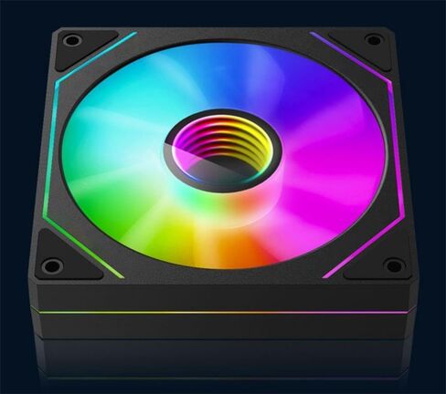 TJ Prism 120mm GEN4 Pro ARGB case Fan,Infinity Mirror RGB Light Effect 5V 3PIN Motherboard Light Sync 1000~1650RPM PWM PC Fan Suitable for Computer Cases and Liquid radiators in Kuwait