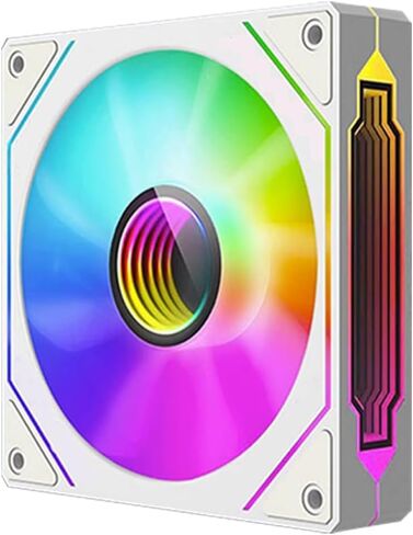 TJ Prism 120mm GEN4 Pro ARGB case Fan,Infinity Mirror RGB Light Effect 5V 3PIN Motherboard Light Sync 1000~1650RPM PWM PC Fan Suitable for Computer Cases and Liquid radiators in Saudi Arabia