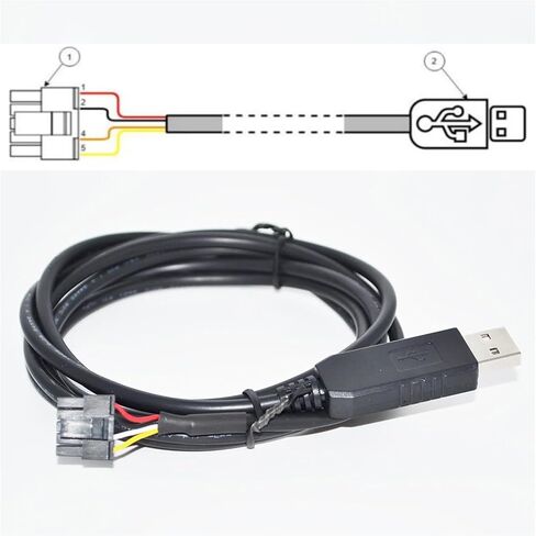 F&T>D*I FT232RL USB RS232 to 1X5PIN 3.0MM Pitch Communication Cable with Female HOUSING P/N: 0436450500 Terminal: 0430300007(3m,FT231XS Chip) in Saudi Arabia