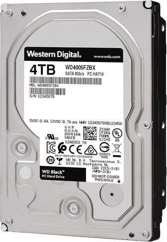 Western Digital Black WD4005FZBX 4 TB Hard Drive - 3.5" Internal - SATA (SATA/600) in Saudi Arabia