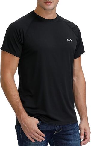 Corna Men's Short Sleeve T-Shirts, Lightweight Men's Workout Shirt, UPF 50+ Sun Protection Athletic Dry Fit Shirts for Men in Saudi Arabia
