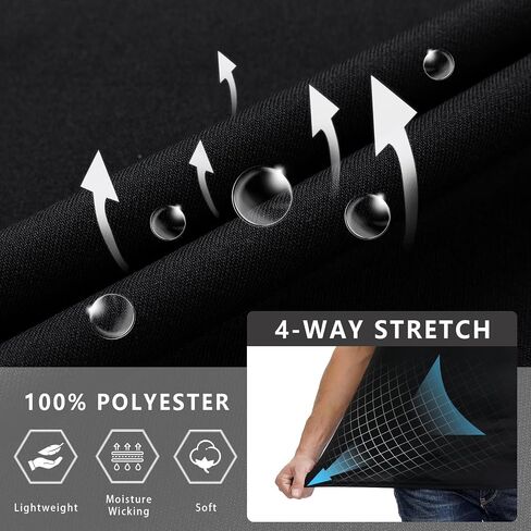 Corna Men's Short Sleeve T-Shirts, Lightweight Men's Workout Shirt, UPF 50+ Sun Protection Athletic Dry Fit Shirts for Men in Saudi Arabia