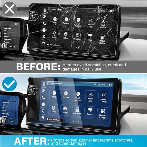 Karltys [Upgrade] 2 Pack 2024 2025 Honda Prologue 11.3-Inch Screen Protector for Models EX/Touring/Elite Touch screenTempered Glass Accessories Navigation Protective Film in Saudi Arabia