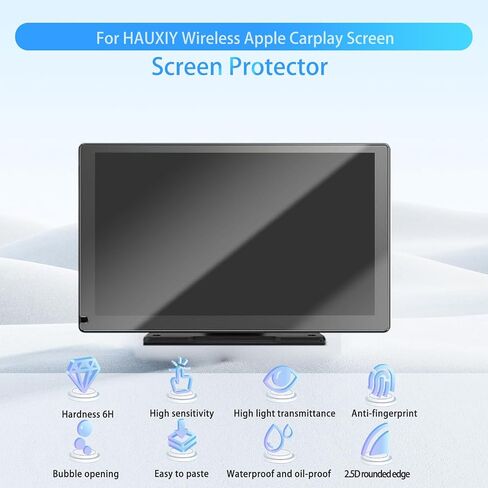 [2pack] Screen Protector for HAUXIY Q9S Car Carplay Screen 9inch, HD Protective Film,6h Hardness,Scratch,Anti-Fingerprin,Protective Film for HAUXIY Q9S Carplay(Not tempered glass) in Saudi Arabia