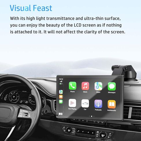 [2pack] Screen Protector for HAUXIY Q9S Car Carplay Screen 9inch, HD Protective Film,6h Hardness,Scratch,Anti-Fingerprin,Protective Film for HAUXIY Q9S Carplay(Not tempered glass) in Saudi Arabia
