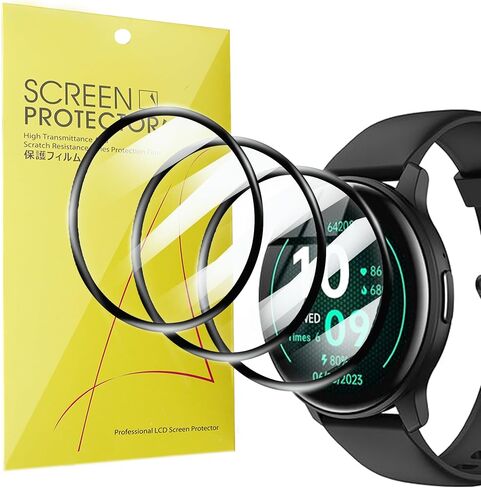 Compatible for JeeJTek Smart Watch Screen Protector, [3 Pack] 3D Full Coverage PET Soft Screen Protector Film Compatible for JeeJTek Gaea TGW008 Smart Watch (3 Pack) in Saudi Arabia
