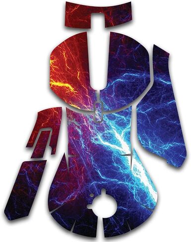 Mayyskins الجلد متوافق مع فولاذ المنافسة 5 ألعاب الماوس - Lightning Color | غلاف الالتفاف الواقي ، الدائم ، والفريد من نوعه | من السهل تطبيق وتغيير الأنماط | صنع في الولايات المتحدة in Kuwait