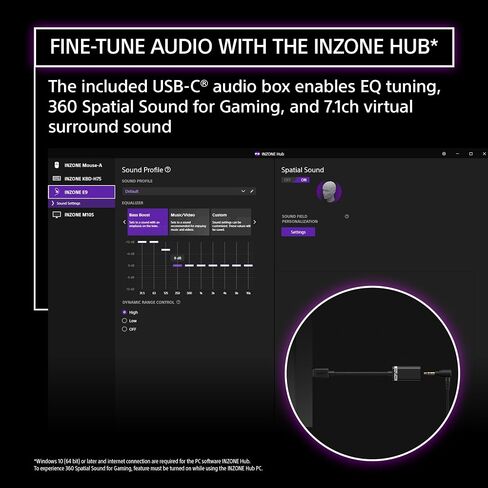 Sony Inzone E9 Wired In-Ore Monitor للألعاب ، موضحة لألعاب FPS ، وسماعات الأذن العزلة للصوت ، وملاءمة مريحة ، وتصميم منخفض ، و 360 صوتًا مكانيًا ، ومشملًا ، تم تطويره مع Fnatic ، أبيض in Saudi Arabia