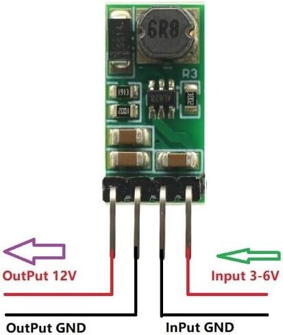 3PCS DC 3.3V 3.7V 5V 6V 5V إلى 12V خطوة أعلى in Saudi Arabia