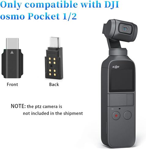 لمحول DJI Osmo Pocket 1/2 Type-C ، جهاز استقبال ميكروفون USB-C اللاسلكي للهاتف/الكمبيوتر/الكمبيوتر اللوحي ، محول تسجيل الصوت 3.5 مم in Kuwait
