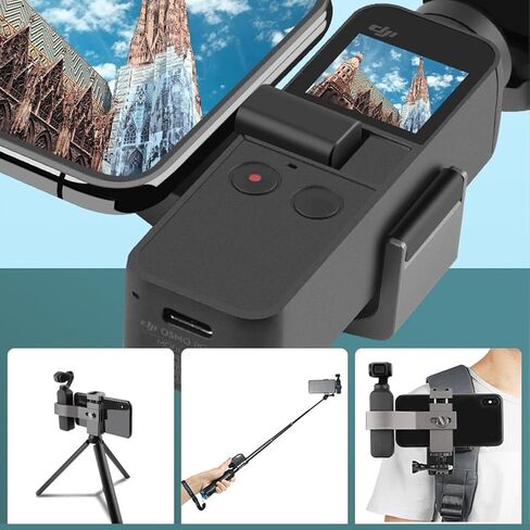 لمحول DJI Osmo Pocket 1/2 Type-C ، جهاز استقبال ميكروفون USB-C اللاسلكي للهاتف/الكمبيوتر/الكمبيوتر اللوحي ، محول تسجيل الصوت 3.5 مم in Kuwait
