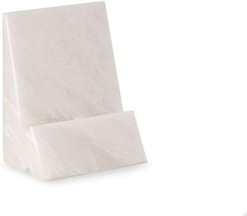 Bey-Berk White Marble Desktop Cradle مع ثقب من خلال شحن الكابل. in Kuwait