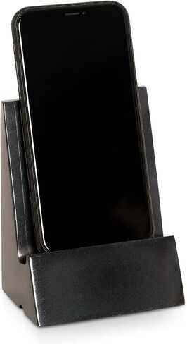 Bey-Berk White Marble Desktop Cradle مع ثقب من خلال شحن الكابل. in Kuwait