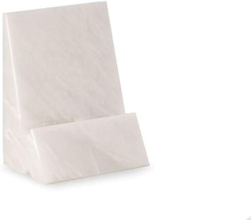 Bey-Berk White Marble Desktop Cradle مع ثقب من خلال شحن الكابل. in Kuwait