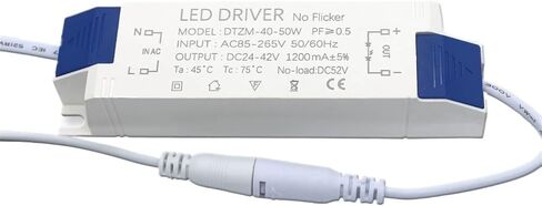 LED 40-50W اللوحة مصباح الإضاءة الطاقة الإضاءة DC24-42V الإخراج AC85-265V 1200MA 1500MA موصل السائق الخارجي LED (1200MA DC24-42V) in Saudi Arabia