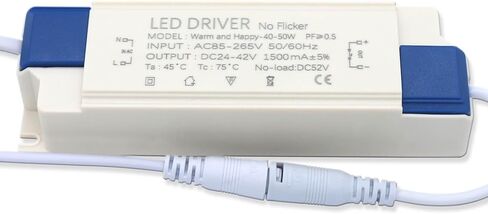 LED 40-50W اللوحة مصباح الإضاءة الطاقة الإضاءة DC24-42V الإخراج AC85-265V 1200MA 1500MA موصل السائق الخارجي LED (1200MA DC24-42V) in Saudi Arabia