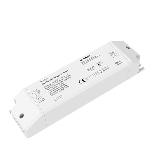 TRIAC LED DRAVER DISTABLE الجهد الثابت 1CH 40W AC 220V إلى 12V 24V PWM DIGITAL TRIAC DRIVER 12V لشريط ضوء LED (TE-40-12) in Saudi Arabia