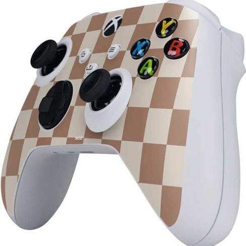 Skinit Decal Gaming Skin Compatible with Xbox Series S Controller - Neutral Checkered Design in Saudi Arabia