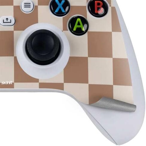 Skinit Decal Gaming Skin Compatible with Xbox Series S Controller - Neutral Checkered Design in Saudi Arabia