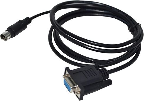 DB9 D-SUB 9PIN TO DIN 8P MD8 MD2-FX2N FX Series PLC MD2-FX-CAB0 كابل MD204L V4 V5 MD306L OP320 (8M) in Saudi Arabia