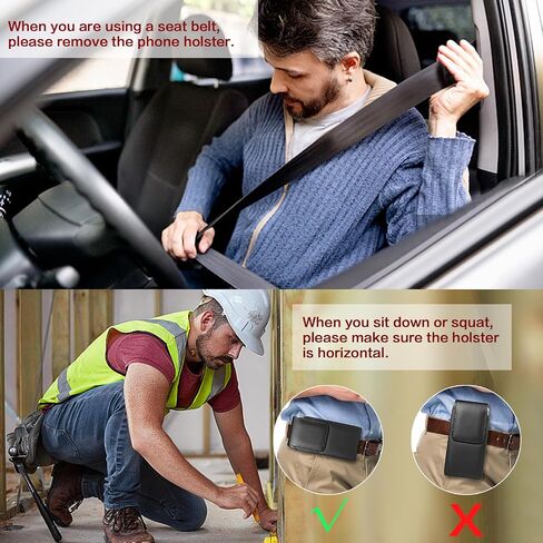 PU Leather Planster Holster حزام حزام مقطع CASE متوافق مع Galaxy S24 Ultra S23 Ultra A12 A13 A14 A23 A32 A42 Moto G Power Play Stylus Pure OnePlus 12R 11 Pixel 9 Pro XL XIAOMI 13 Pro (XL) in Kuwait