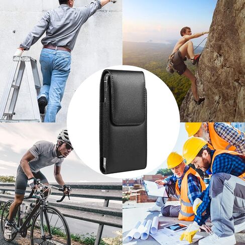 PU Leather Planster Holster حزام حزام مقطع CASE متوافق مع Galaxy S24 Ultra S23 Ultra A12 A13 A14 A23 A32 A42 Moto G Power Play Stylus Pure OnePlus 12R 11 Pixel 9 Pro XL XIAOMI 13 Pro (XL) in Kuwait