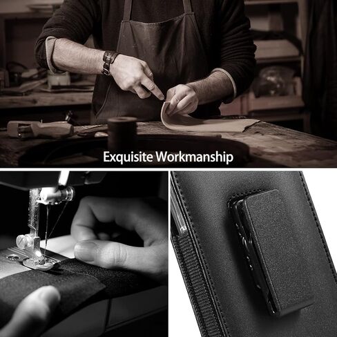 PU Leather Planster Holster حزام حزام مقطع CASE متوافق مع Galaxy S24 Ultra S23 Ultra A12 A13 A14 A23 A32 A42 Moto G Power Play Stylus Pure OnePlus 12R 11 Pixel 9 Pro XL XIAOMI 13 Pro (XL) in Kuwait