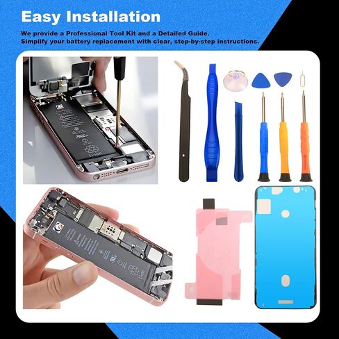 استبدال البطارية المتوافقة مع iPhone 13mini ، 2406mAh ، مع مجموعة أدوات الإصلاح الكاملة مجموعة ومواد لاصقة in Saudi Arabia