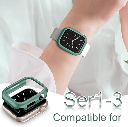 TPU Case Compatible for Apple Watch Series 3/2/10 Lightweight Anti-Scratch All-Around Protector Guard Shockproof Cover Bumper Compatible for iWatch 44mm (Starlight,1.85inch/1.61inch) in Saudi Arabia