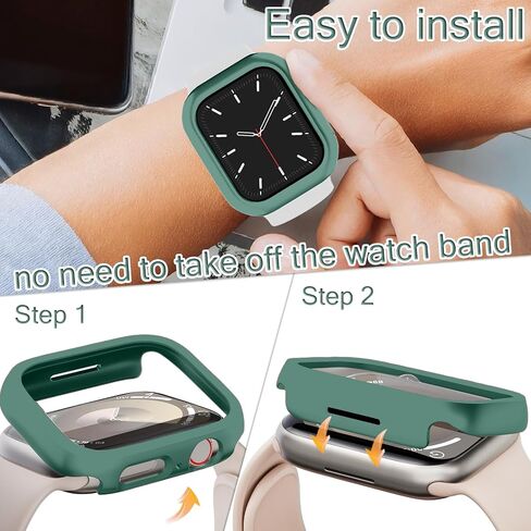 TPU Case Compatible for Apple Watch Series 3/2/10 Lightweight Anti-Scratch All-Around Protector Guard Shockproof Cover Bumper Compatible for iWatch 44mm (Starlight,1.85inch/1.61inch) in Saudi Arabia