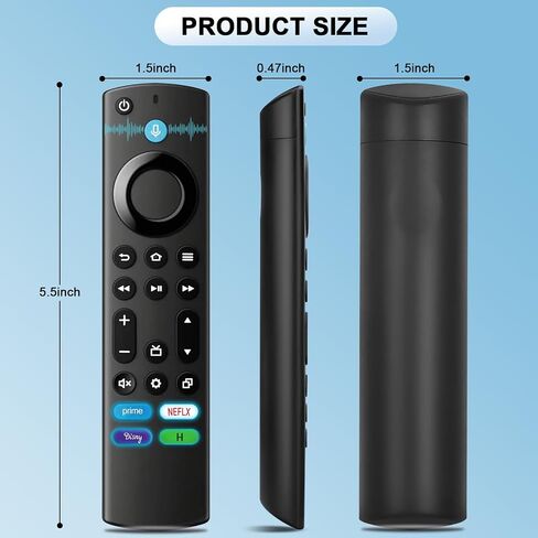 2Pc Universal Remote Control - Replacement Voice Remote Control for Toshiba/Insignia/Onmi/Pioneer Smart TVs, Compatible with TV Stick 4K/ 2nd Gen/ 3rd Gen/Life in Saudi Arabia