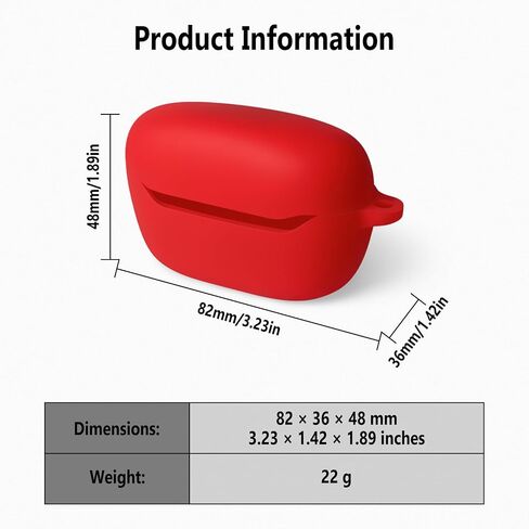 علبة سيليكون Geiomoo لسباق JBL التحمل 2 ، غطاء واقي مقاوم للخدش ناعم مع Carabiner (أسود) in Kuwait