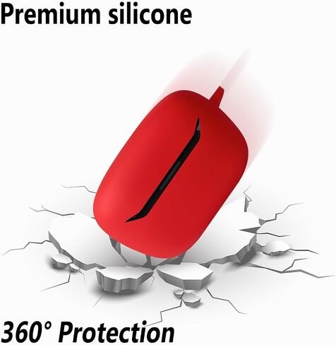 علبة سيليكون Geiomoo لسباق JBL التحمل 2 ، غطاء واقي مقاوم للخدش ناعم مع Carabiner (أسود) in Kuwait