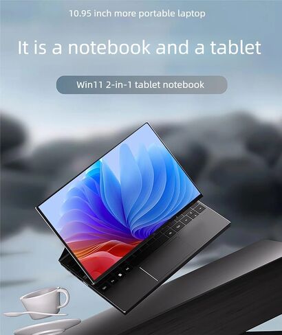 2 in 1 Laptop, 10.95 inch Touchscreen Display Core i5-1250P Processor Win 11 32GB RAM, 1TB Storage Face Recognition Unlock in Saudi Arabia