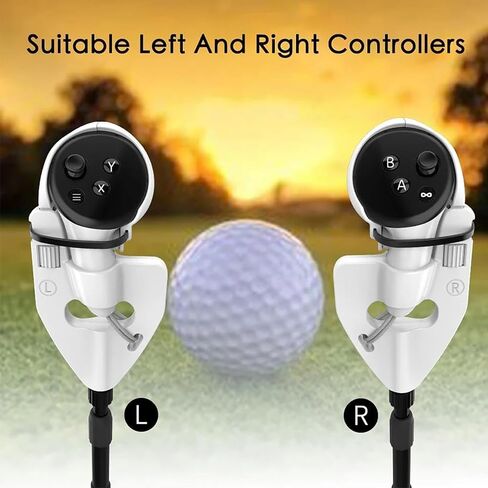 VR Golf Club Handle - ملحق Golf Club من أجل تحسين الألعاب الغامرة ، وقبضة أذرع طويلة الأسلحة ، قابلة للسحب 2 في 1 تصميم عالمي in Kuwait