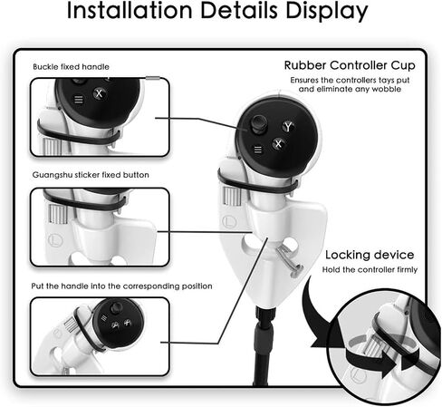 VR Golf Club Handle - ملحق Golf Club من أجل تحسين الألعاب الغامرة ، وقبضة أذرع طويلة الأسلحة ، قابلة للسحب 2 في 1 تصميم عالمي in Kuwait