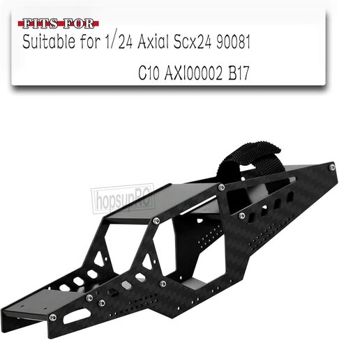 hosupRC RC هيكل هيكل الكربون إطار الجسم لفة قفص مجموعات ترقيات جزء ل 1/24 محوري Scx24 90081 C10 AXI00002 B17، إطار هيكل الكربون الجسم لفة قفص الجسم شل أطقم القفزات، الفضة in Kuwait