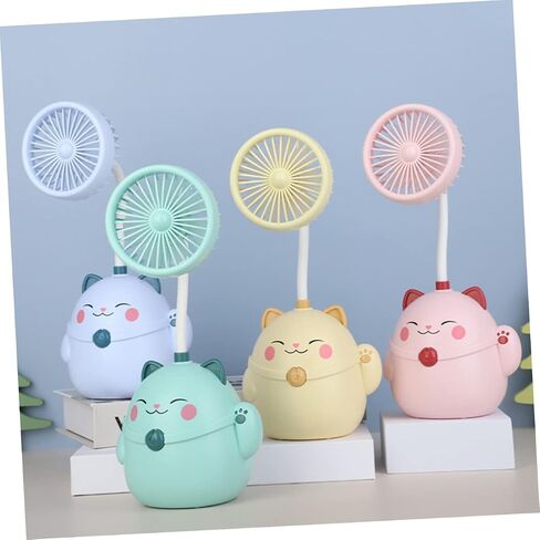 VOSAREA Cartoon Small Fan for Desk Fan Mini Rechargeable Holder Perfect for Boys and Girls in Saudi Arabia