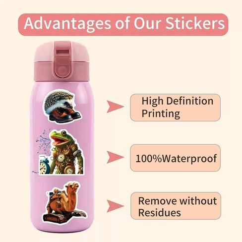 100 PCS Italian Beinrot Animals Funny Animals Bulk ، American AI Tralalero Tralala Stickers Pack for Kids Girls Boys. in Kuwait