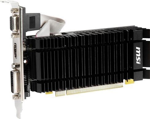 MSI Gaming 64 بت DVI-D/HDMI NVIDIA GEFORCE بطاقة رسومات منخفضة المستوى (N730K-2GD3H/LPV1) (متجدد) in Kuwait