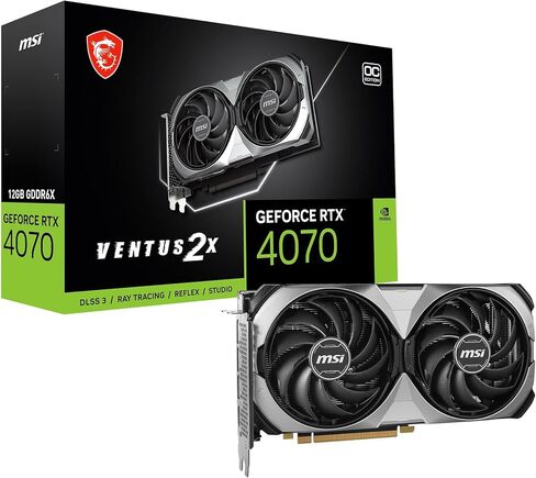 MSI GeForce RTX 4070 Ventus 2x E 12G OC NVIDIA 12 GB GDDR6X ، W128564929 (12G OC NVIDIA 12 GB GDDR6X) in Saudi Arabia